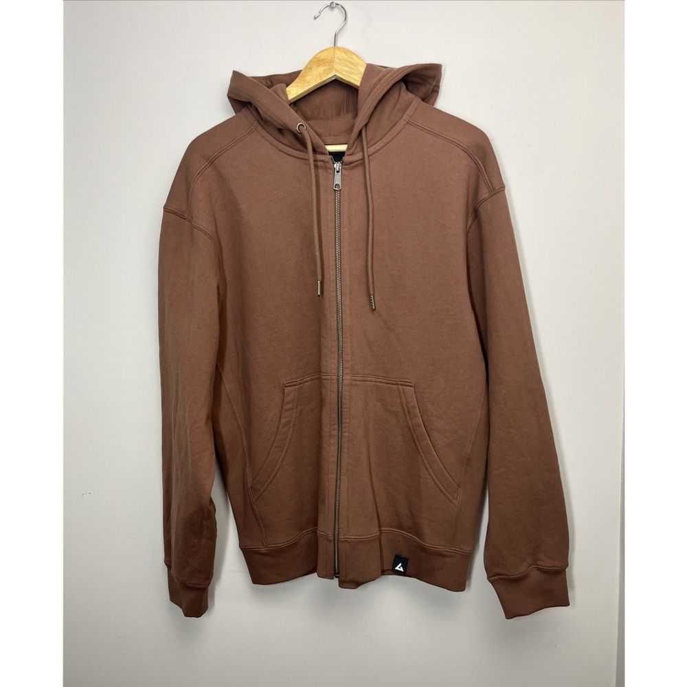 American Giant Mens Relaxed Classic Full Zip Hoodie Sweatshirt Medium Silt Heavy